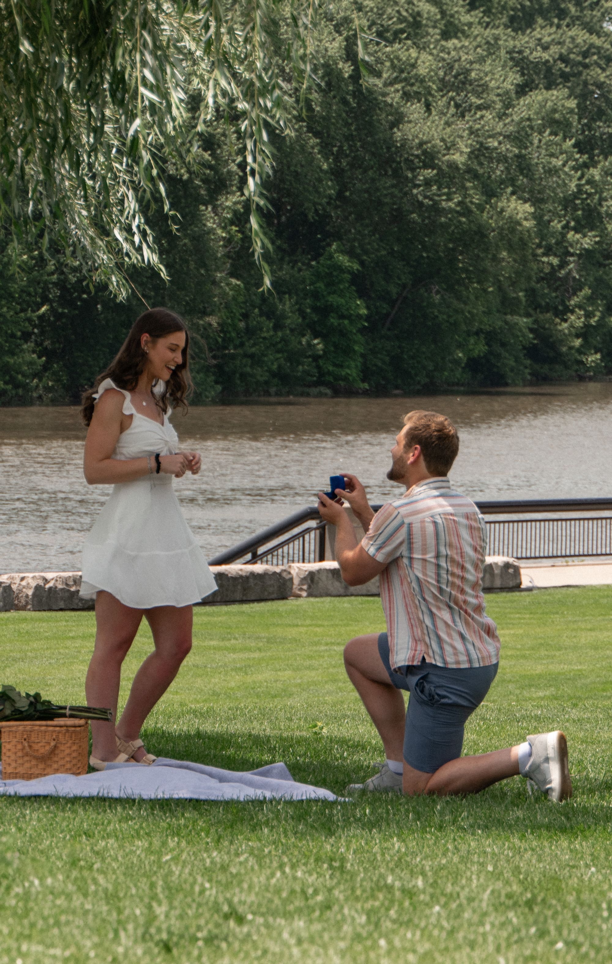 engagement session photography true to color and moody at white river state park